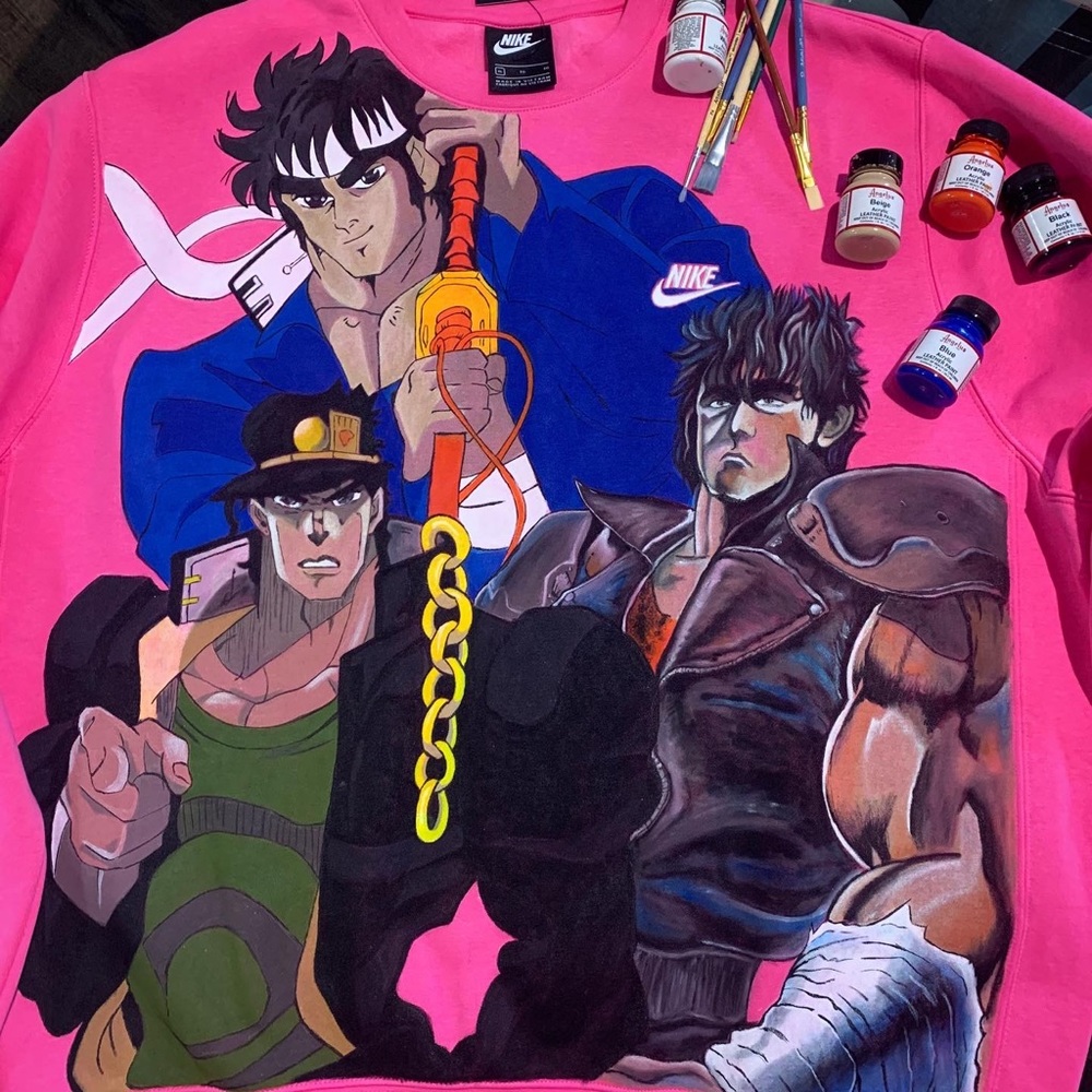 Custom painted sweatshirts and jackets